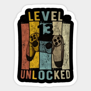 13th Birthday Level 13  Video Sticker